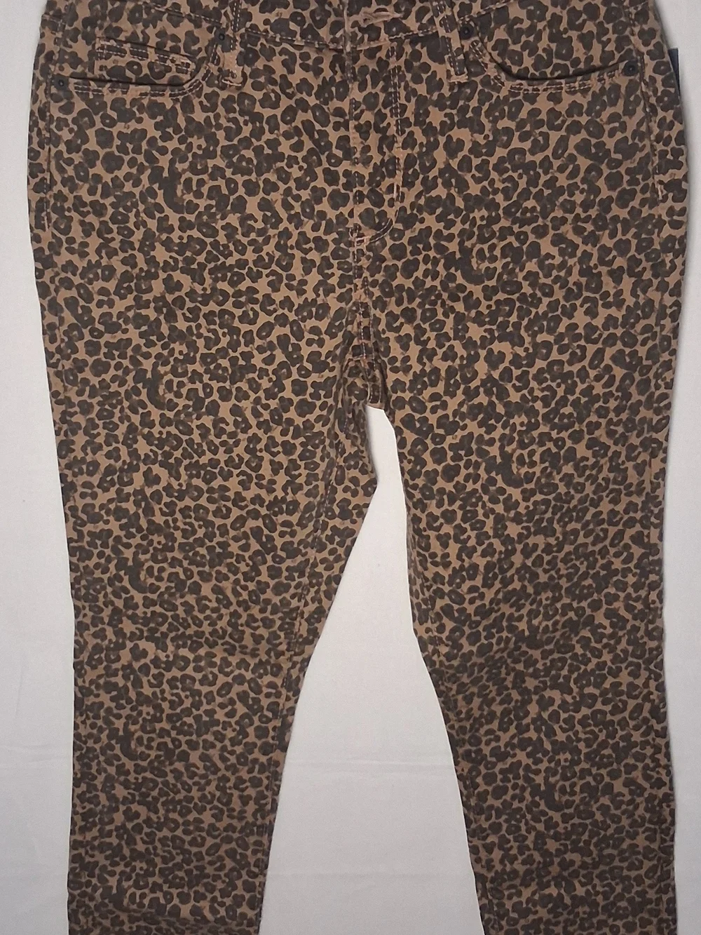 Universal Thread Womens Leopard Print High-Rise Skinny Jeans Brown Black Size 4